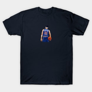 Klay Thompson Vector Back with Ball Above Waist Qiangy T-Shirt